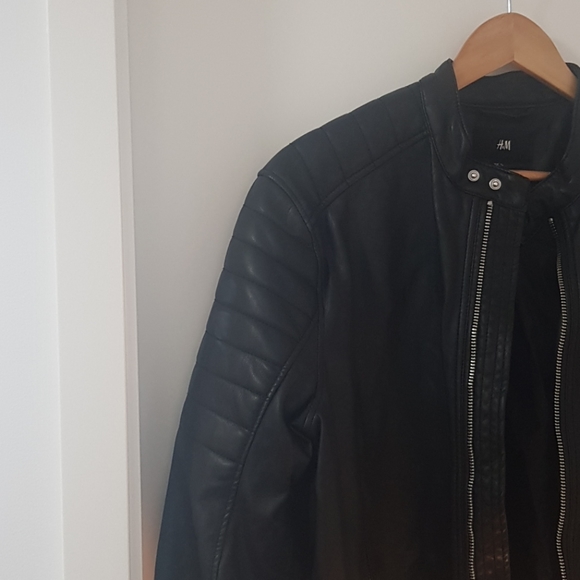 H&M mens leather jacket - Picture 3 of 6